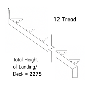 12 Tread – Steel Stair Stringer